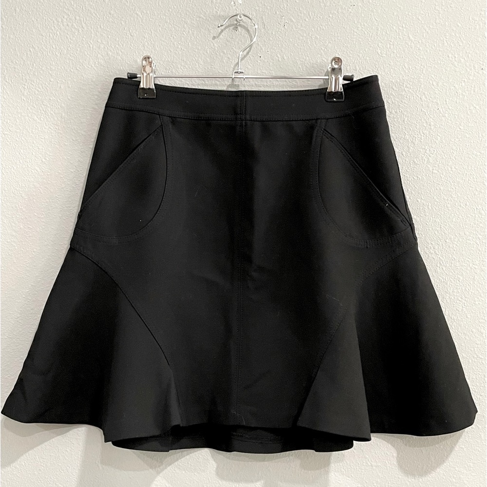 Diane Von Furstenberg Black Skater Fit & Flare Skirt